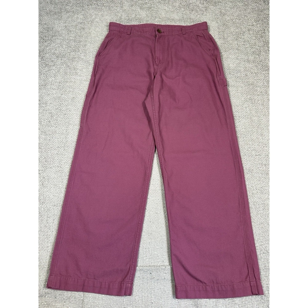 Gap Carpenter Pants Womens 12‎ 34x28.5 Mauve Utility Straight Wide Leg